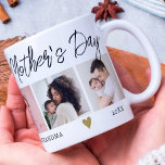 Happy First Mothers Day Grandma 5 Photo Collage Coffee Mug<br><div class="desc">Personalised photo gifts for grandma -Design your own unique photo collage mug as first mother's day gift for the new grandma.	
Personalise with 5 pictures, names and year to make it a memorable keepsake gift.</div>