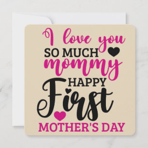 Happy First Mother's Day Holiday Card