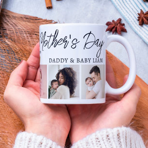 Happy First Mother's Day Mum Baby 5 Photo Collage  Coffee Mug