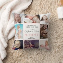 Happy First Mother's Day Personalised Photo Pillow