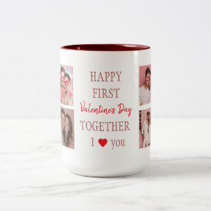 Happy First Valentine's Day Custom Coffee Mug