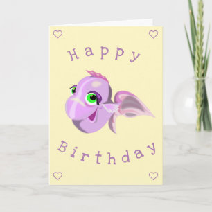 Happy Fish Birthday Card