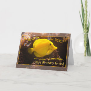 Happy Fish Blup-blup Card