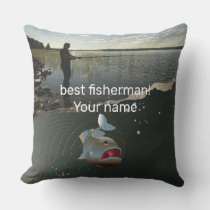 Happy fishing  cushion