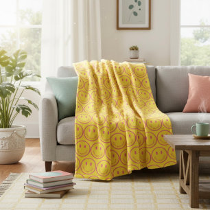 Happy Fleece Blanket