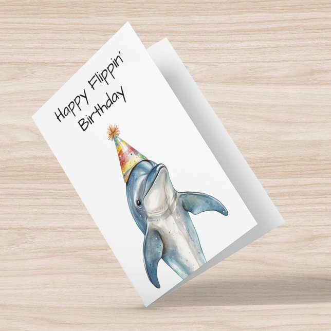 Happy Flippin' Birthday Dolphin Card (Creator Uploaded)