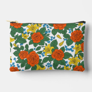 Happy Floral Clear Accessory Pouch