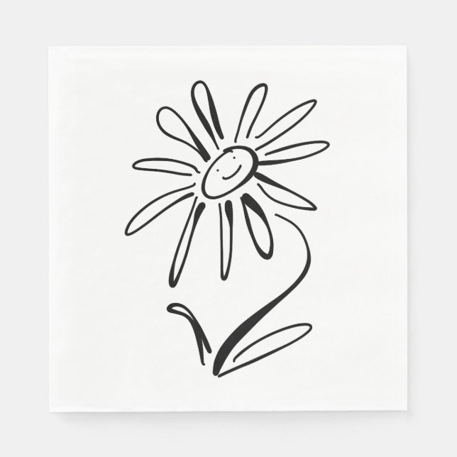 HAPPY FLOWER Paper Napkin (Front)