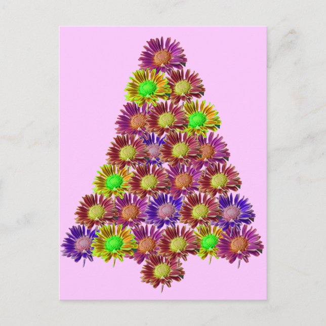 Happy Flower Tree Postcard (Front)