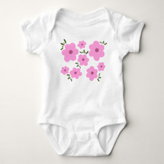Happy Flowers Baby Bodysuit