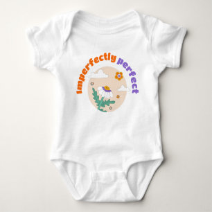 Happy Flowers Clouds Baby Bodysuit