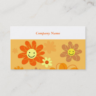 Happy Flowers, Company Name Business Card
