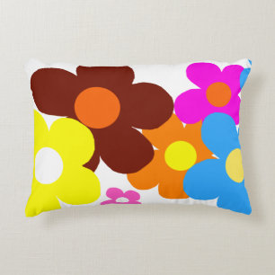 Happy Flowers Decorative Cushion