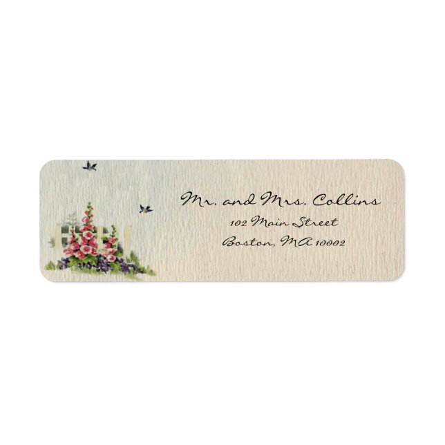 Happy Flowers Labels (Front)