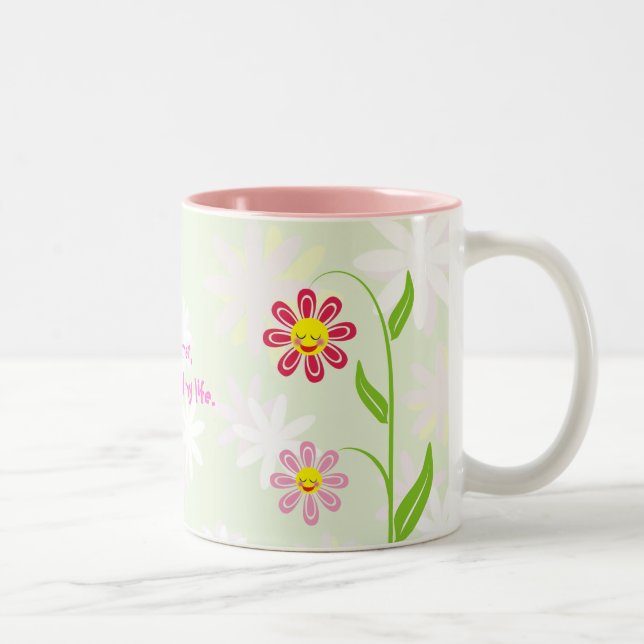 Happy flowers Mother's Day cute mug (Right)