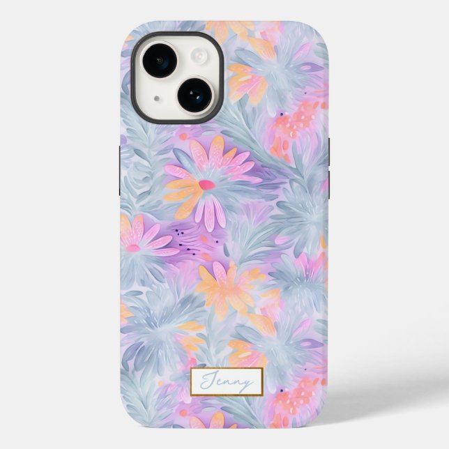 Happy Flowers Pastels  Case-Mate iPhone Case (Back)