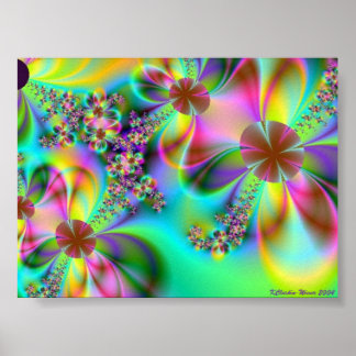 Happy Flowers Poster