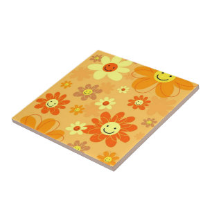 Happy Flowers Tile