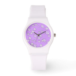 Happy Flowers - Violet - Cute Girly  Watch