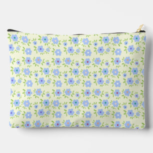 Happy Flowers Yellow Background Accessory Pouch
