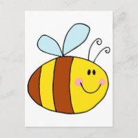 happy flying honeybee honey bee cartoon