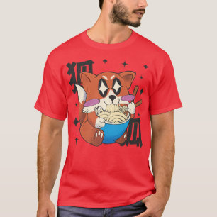Happy Fo Eating Ramen Japan Style Kawaii Anime Fo T-Shirt