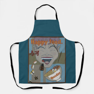 Happy food apron