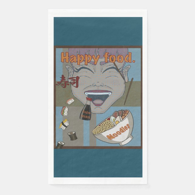 Happy food napkin (Front)