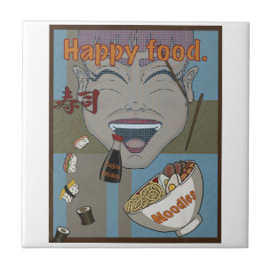 Happy food tile