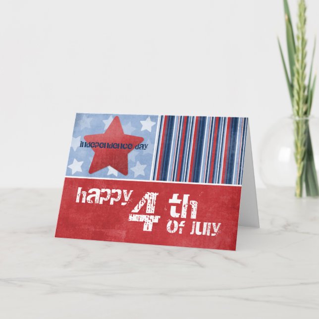 Happy Fourth of July Greeting Card (Front)