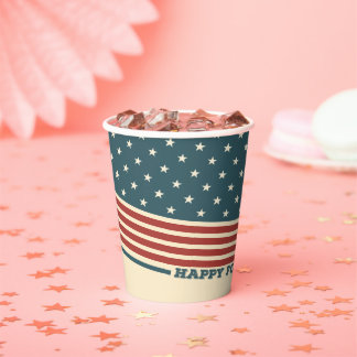 Happy Fourth Of July Paper Cup