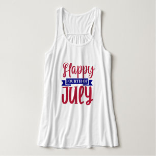 Happy Fourth Of July  Singlet