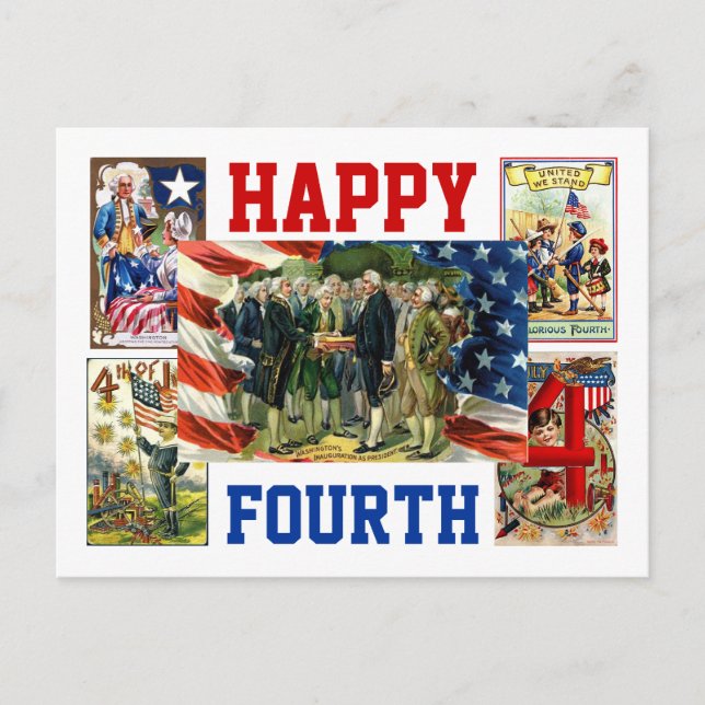 Happy Fourth Postcard (Front)
