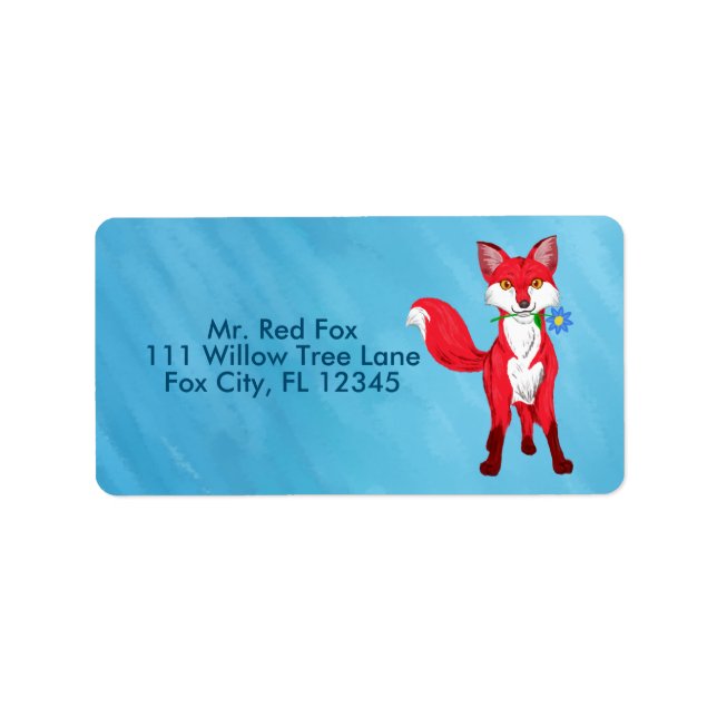 Happy Fox Label (Front)