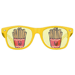 Happy French Fries Retro Sunglasses