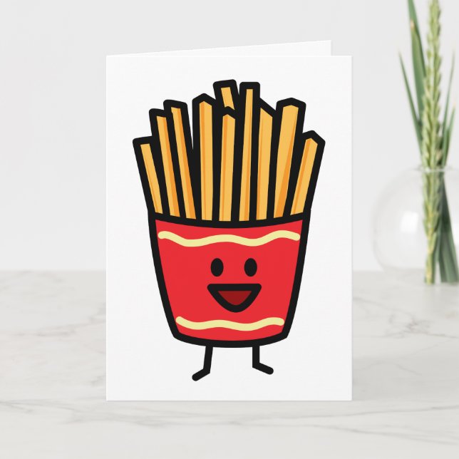 Happy French Fries Thank You Card (Front)