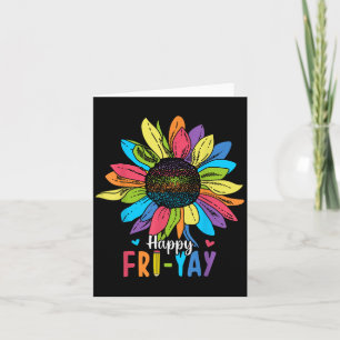 Happy Fri-yay Friday Lovers Fun Teacher  Card