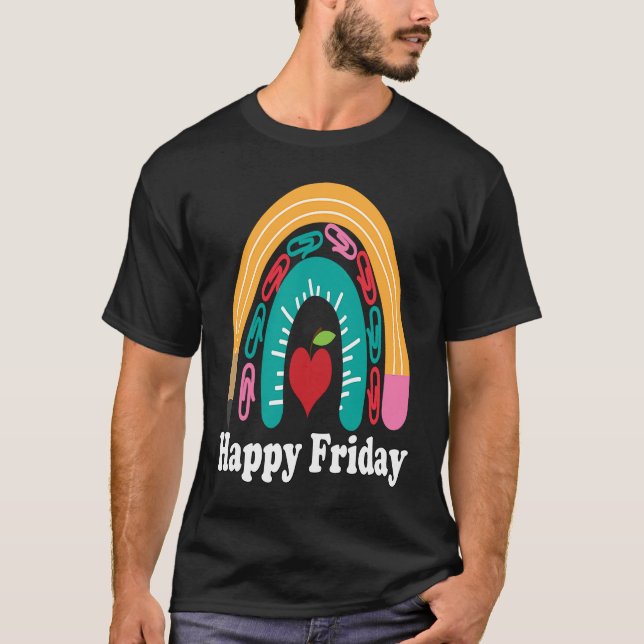 Happy Friday Classroom Weekend Teacher Women's T-Shirt (Front)