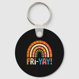 Happy Friday Fri-yay Teacher School Meme  Key Ring