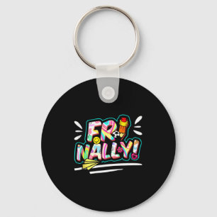 Happy Friday Fri Yay Teacher School Meme Tank Top_ Key Ring