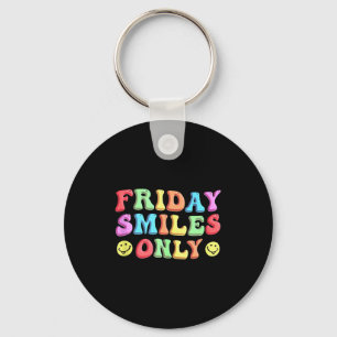 Happy Friday Fri Yay Teacher School Meme Tank Top_ Key Ring