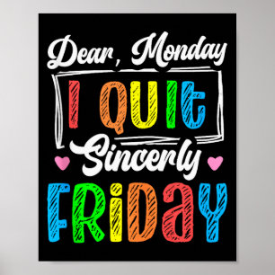 Happy Friday Fri Yay Teacher School Meme Tank Top_ Poster