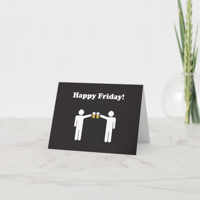 Happy Friday Note Card (Front)