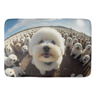 Happy friend and their friends bath mat