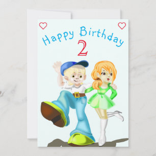 Happy Friends Birthday Card - Customisable