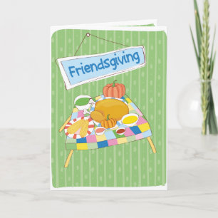 Happy Friendsgiving Best Friend Fun Whimsical Card