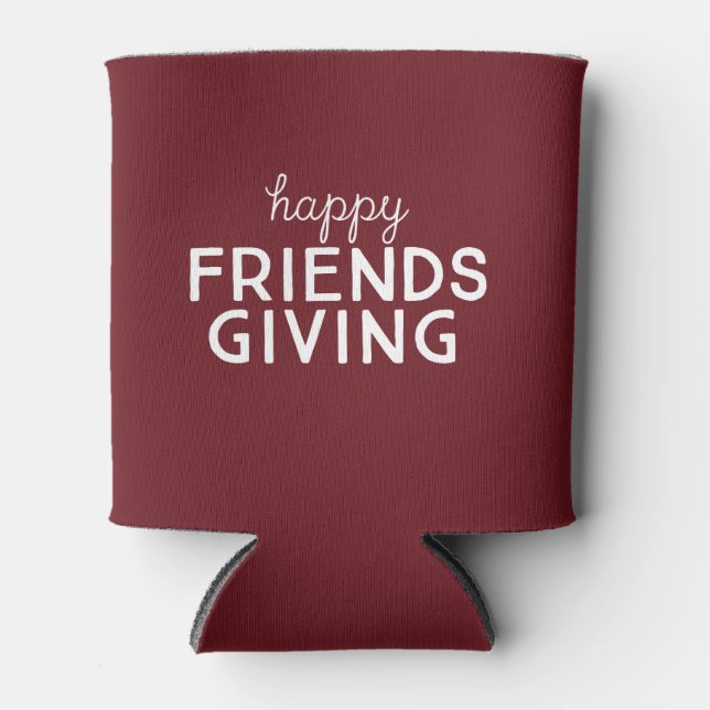 Happy Friendsgiving Can Cooler (Front)