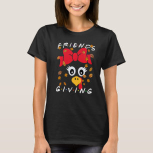 Happy Friendsgiving Matching Turkey Friend Thanksg T-Shirt