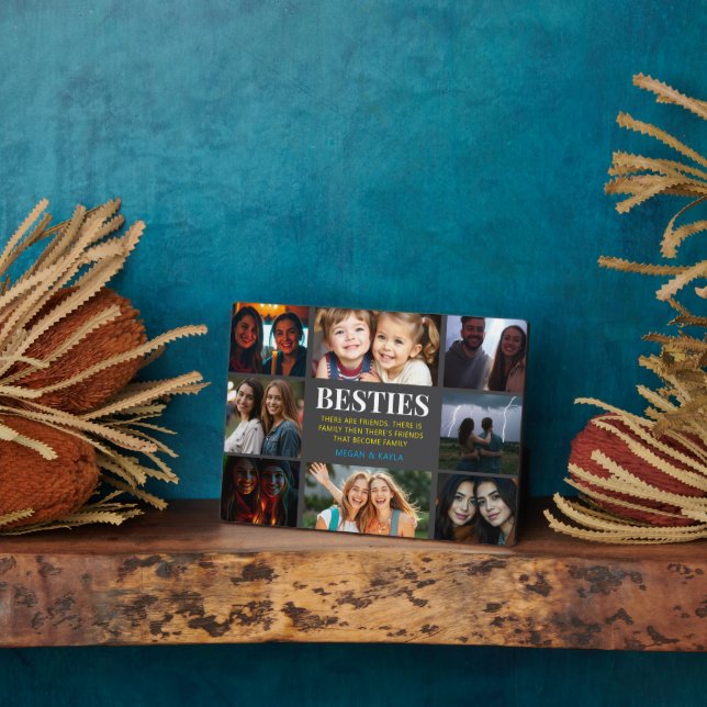 Happy Friendship Day 8 Photo Plaque (Side)