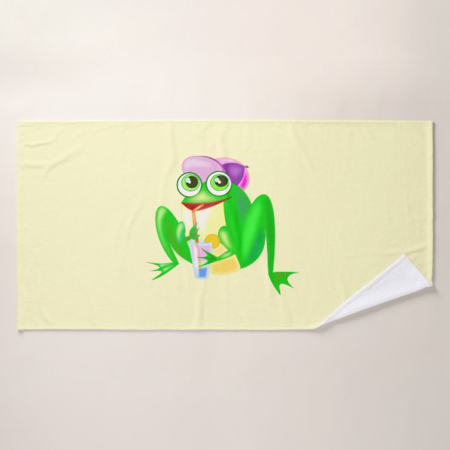 Happy Frog Bath Towel (Bath Towel)